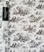 Toile de Jouy  blanco/negro :: #