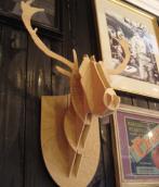 ciervo madera natural :: #