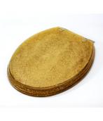 tapa de inodoro glitter dorado :: #